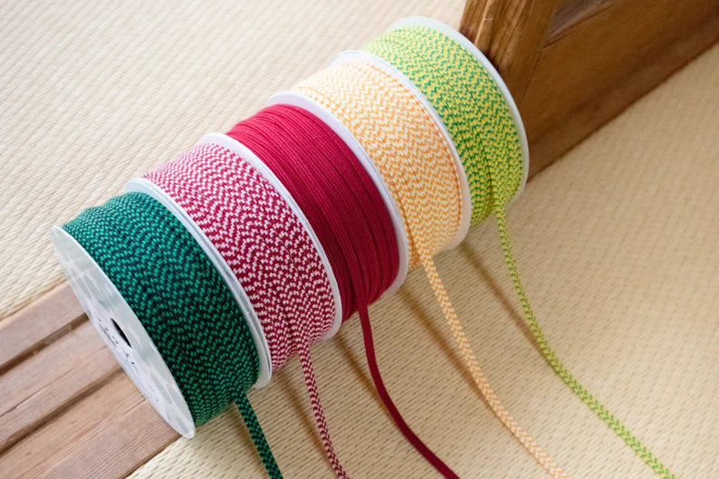 PSスパン No.860 | 幅4.5mm | 平ゴム | ゴム入 | ゴム紐 | 和風カラー