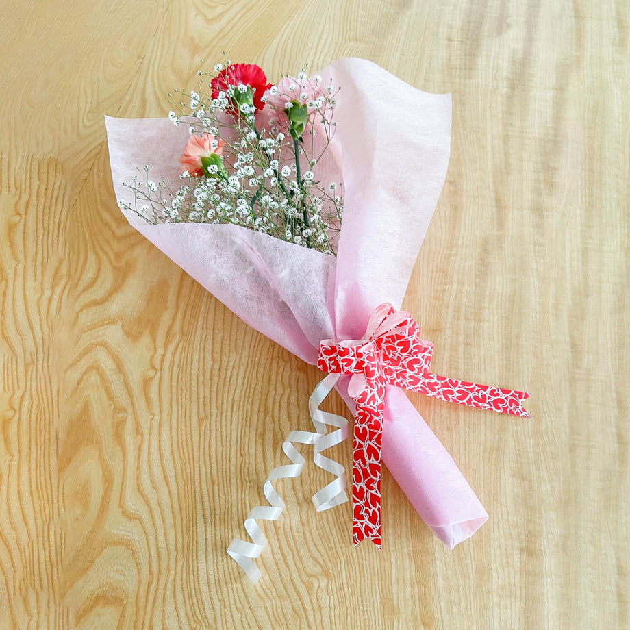MIAハート リボンボウ | 耐水 | 花材 | ラッピング | 業務用 – 川崎