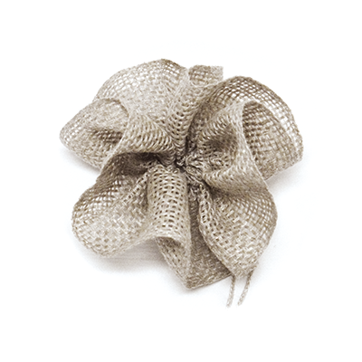 リネンフラワー 176 | 幅40mm | フラワーリボン | 天然素材 | リネン